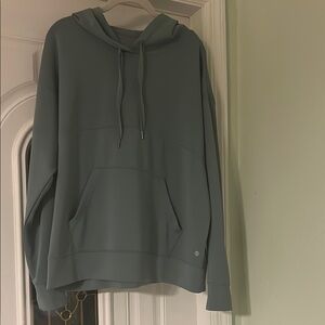 Apana Gray Hooded Pullover Sweater Relaxed Fit